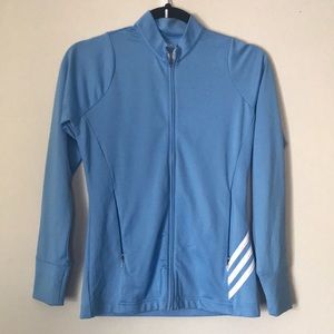 Adidas Climalite Baby Blue Zip Sweater